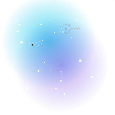 Particle Glow with ParticlesJS